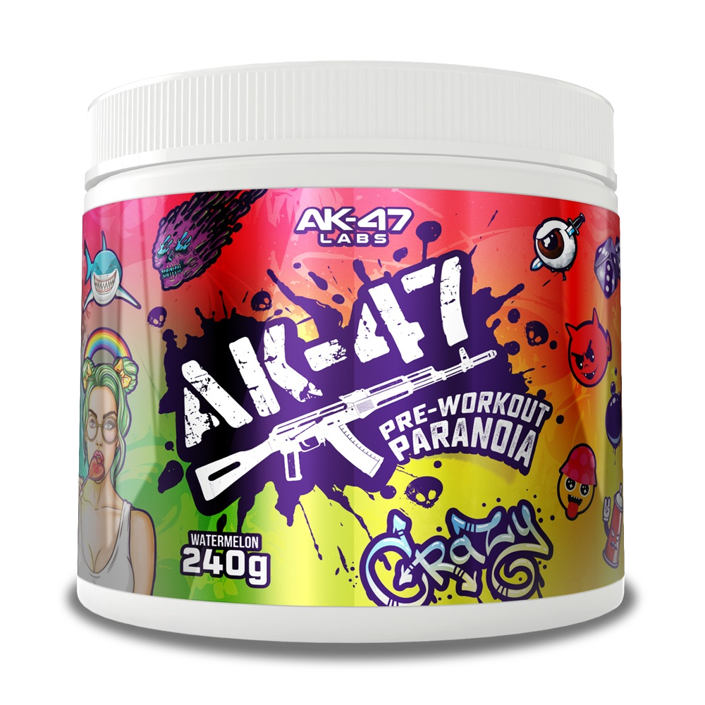 Paranoia PreWorkout Booster Caféine et Taurine AK47 Paranoia PreWorkout Booster Caféine et Taurine AK47