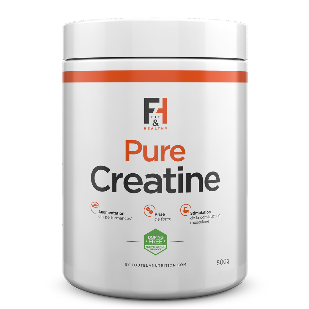 Pure Creatine Fit & healthy Créatine Monohydrate Toutelanutrition