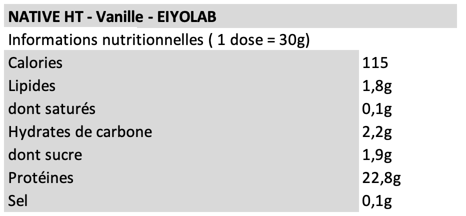 Native HT Vanille - Eiyolab